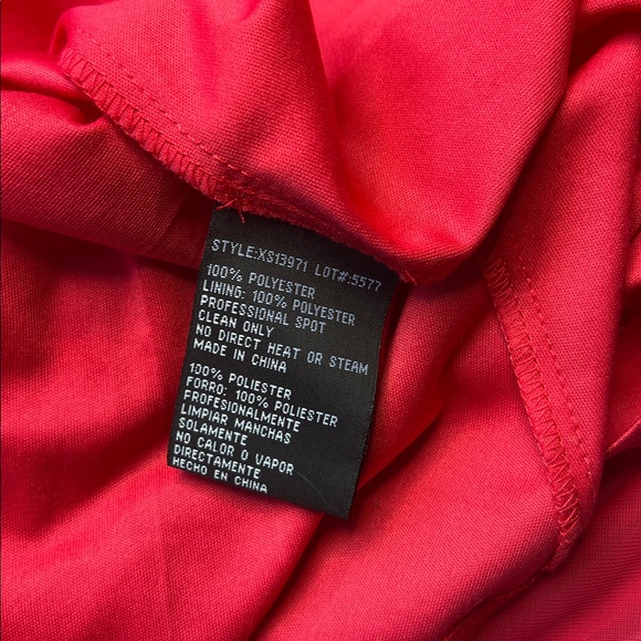 Xscape dress‎ red strapless sweetheart neck Beaded Embellished Ruched holiday 14 - Picture 7 of 8